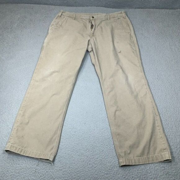Carhartt Pants Men 40x30 Beige Khaki Relaxed Twill Work Baggy Skater Loose‎ B299 - Picture 1 of 16